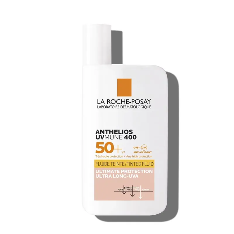 Legkelendőbb LA ROCHE-POSAY Anthelios UVMUNE 400 színezett fluid SPF50+ (50ml)