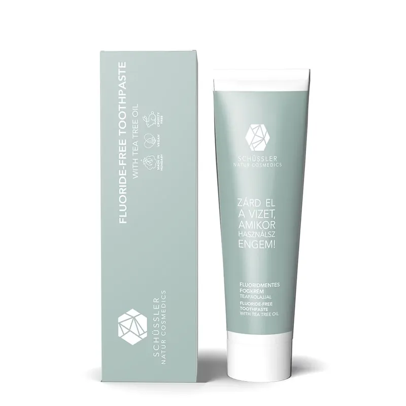 SCHÜSSLER Natur fluoridmentes fogkrém teafaolajjal és bio aloe verával (75ml) Korlátozott ajánlat