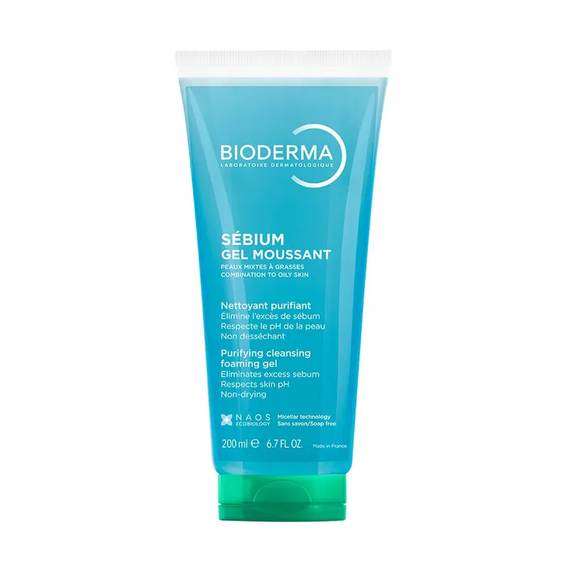 BIODERMA Sébium Gel Moussant habzó arctisztító gél (200ml) Azonnali szállítás