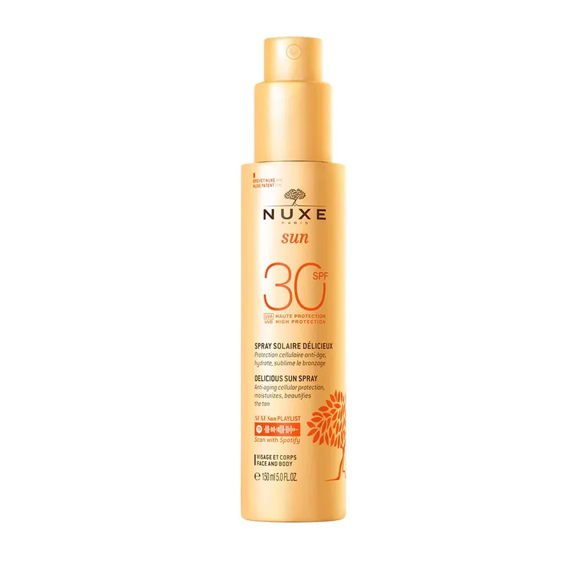 Kedvezmény NUXE Sun naptej spray arcra és testre SPF30 (150ml)
