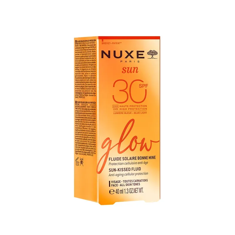 Azonnali szállítás NUXE Sun Kissed Glow fényvédő fluid arc SPF30 (40ml)