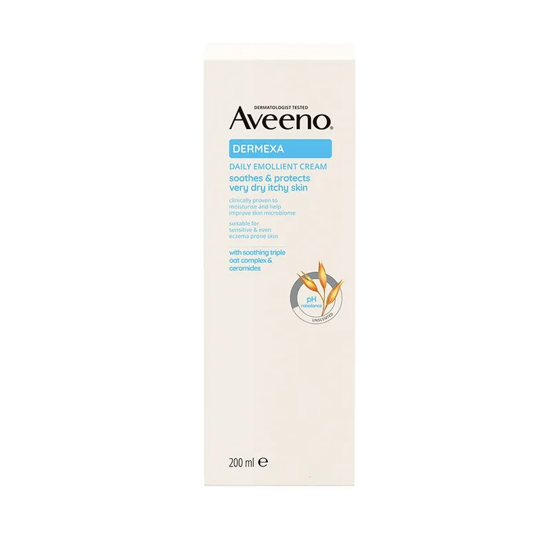 Gyors szállítás AVEENO Dermexa bőrpuhító illatmentes testápoló krém (200ml)