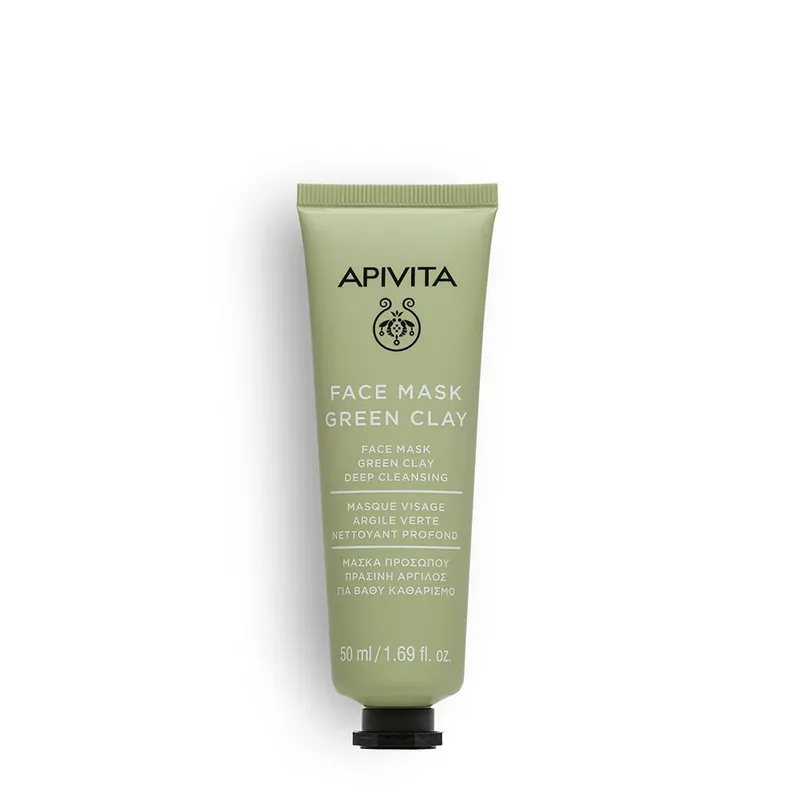 Szezonális akció APIVITA Express mélytisztító arcmaszk Zöld agyaggal (50ml)