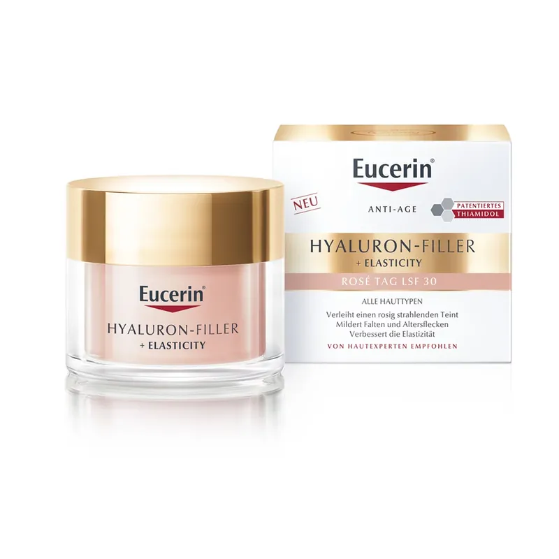 EUCERIN Hyaluron-Filler + Elasticity Bőrtömörséget regeneráló nappali arckrém SPF30 rose (50ml) Ajánlat