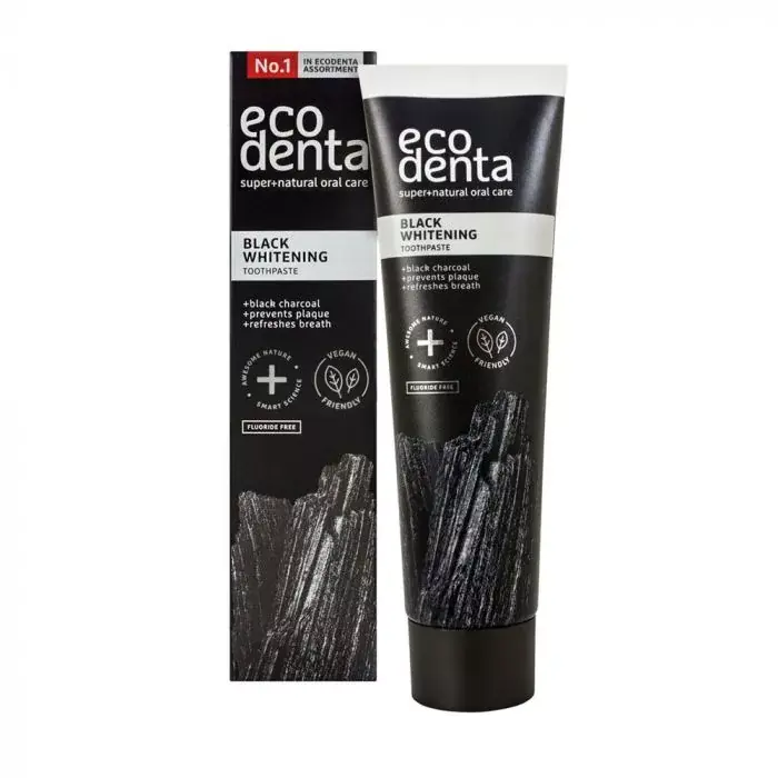 ECODENTA Fehérítő fogkrém szénnel (100ml) Csak ma