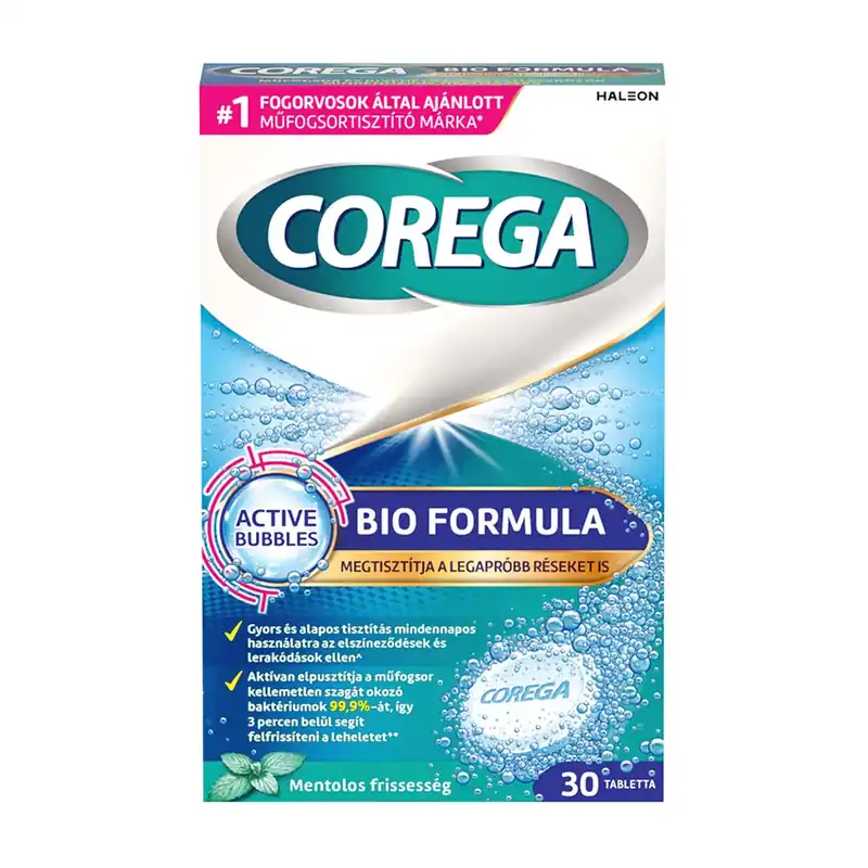 Ajánlat COREGA Bio Formula műfogsortisztító tabletta (30db)