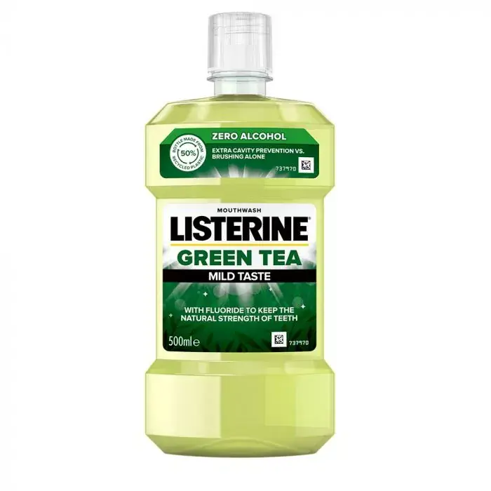 Végkiárusítás LISTERINE Green tea Mild Taste szájvíz (500ml)