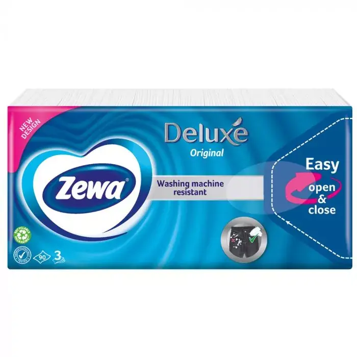ZEWA Deluxe original papírzsebkendő (90db) Outlet
