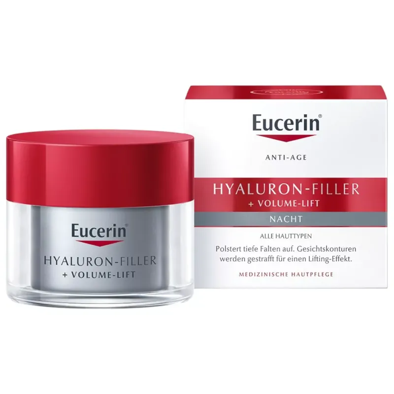 Kihagyhatatlan ajánlat Eucerin Hyaluron-Filler + Volume-Lift bőrfeszesítő éjszakai arckrém 50 ml