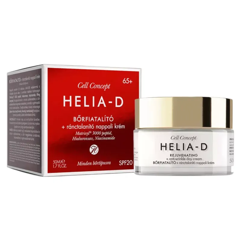 Akciós ár Helia-D Cell concept bőrfiatalító + ránctalanító nappali krém 65+ 50 ml