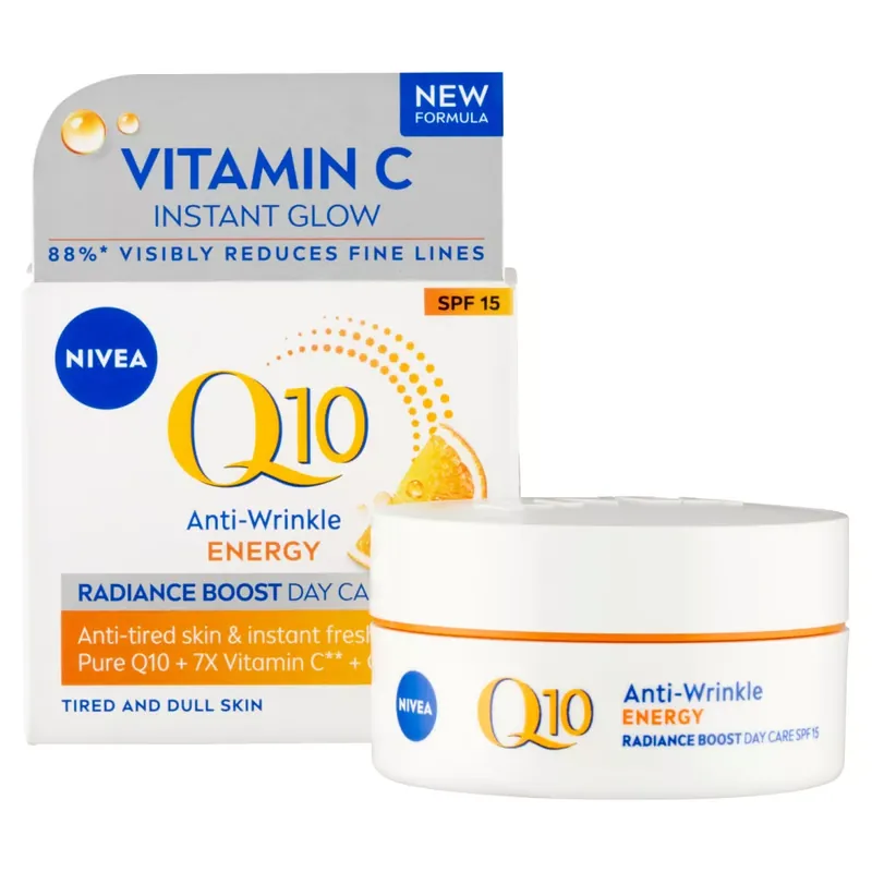 Nivea Q10 Energy energetizáló ránctalanító nappali arckrém SPF15 50 ml Olcsóbb
