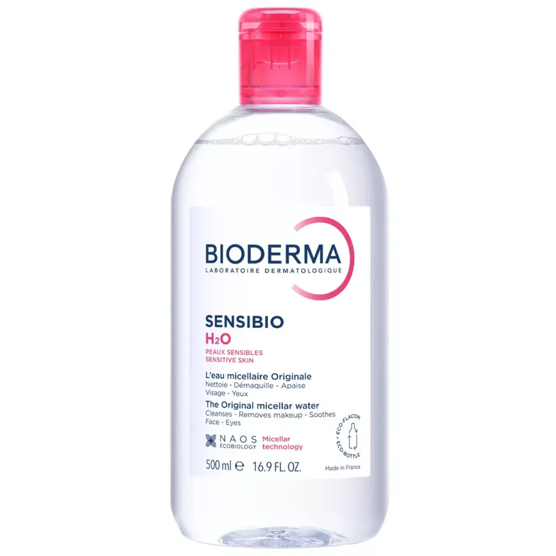 Bioderma Sensibio H2O arc- és sminklemosó micellaoldat 500 ml Biztonságos fizetés