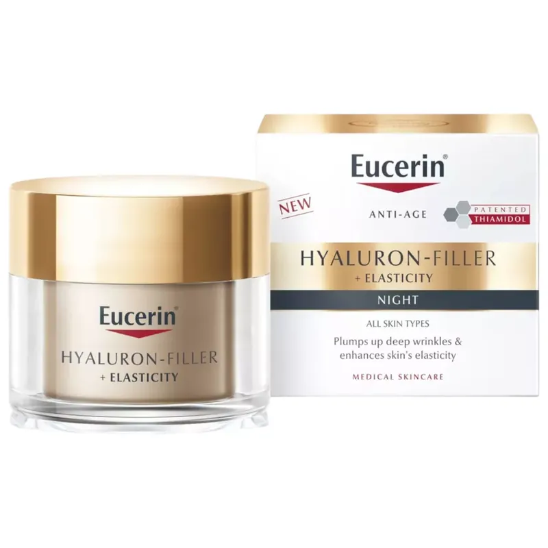 Eucerin Hyaluron-Filler + Elasticity bőrtömörséget regeneráló éjszakai krém 50 ml Akciós ár