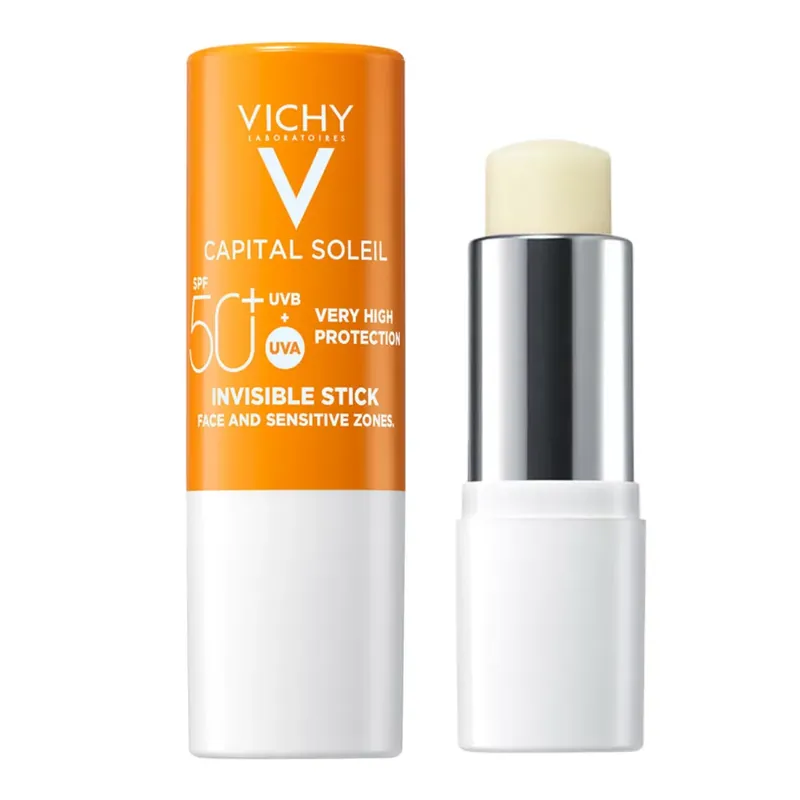 Olcsó Vichy Capital Soleil napvédő stift érzékeny területekre SPF50+ 9 g
