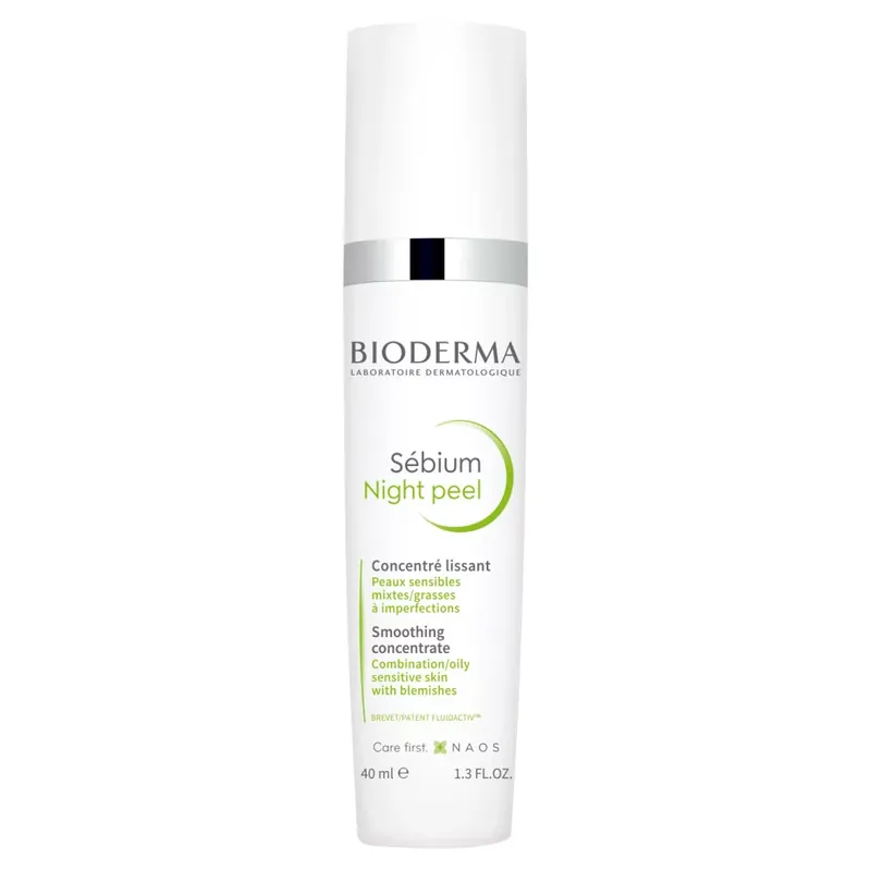 Bioderma Sébium Night Peel koncentrált hámlasztó 40 ml Árengedmény