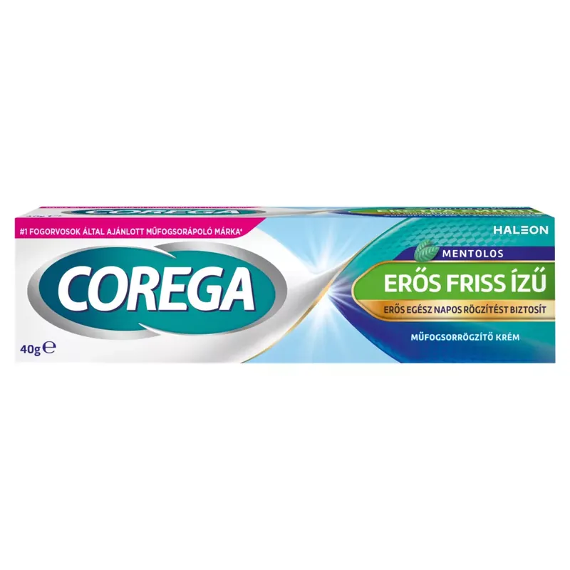 Gyors szállítás Corega friss ízű műfogsorrögzítő krém 40 g