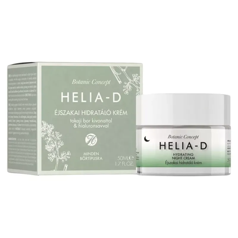 Szuper akció Helia-D Botanic Concept éjszakai hidratáló krém Tokaji bor kivonattal 50 ml