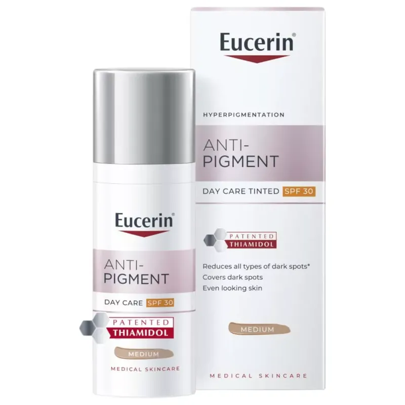 Akció Eucerin Anti-Pigment színezett nappali arckrém medium SPF30 50 ml