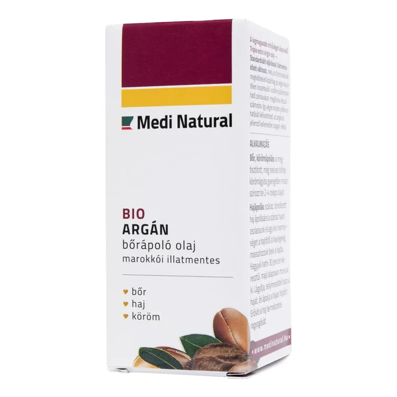 Medi Natural bio argán bőrápoló olaj 20 ml Azonnal elérhető