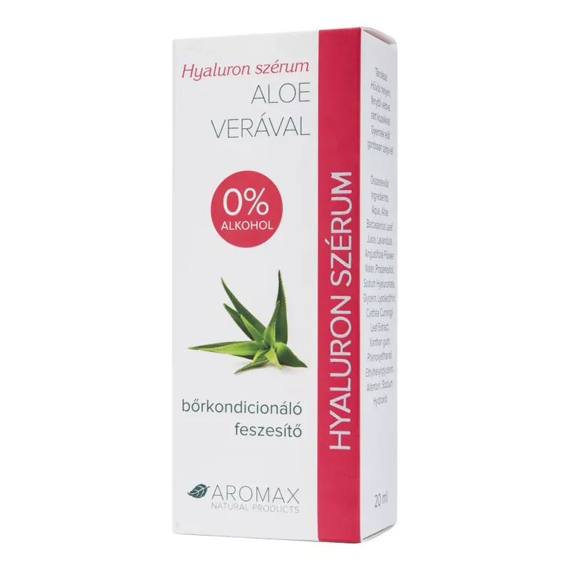 Aromax Hyaluron szérum aloe verával 20 ml Korlátozott ajánlat