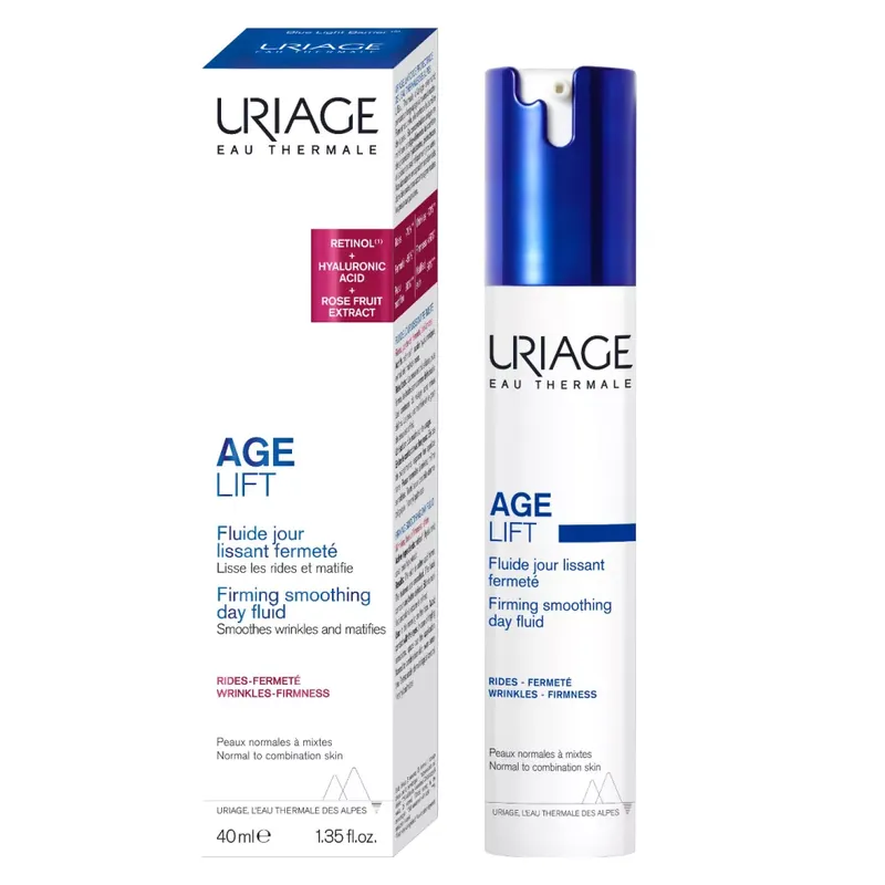 Árcsökkenés Uriage Age Lift ránctalanító és feszesítő nappali fluid 40 ml