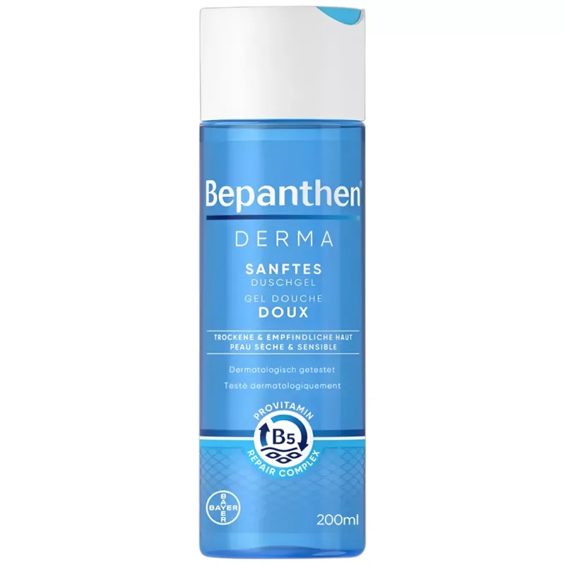 Legkelendőbb Bepanthen Derma bőrkímélő tusfürdő gél 200 ml