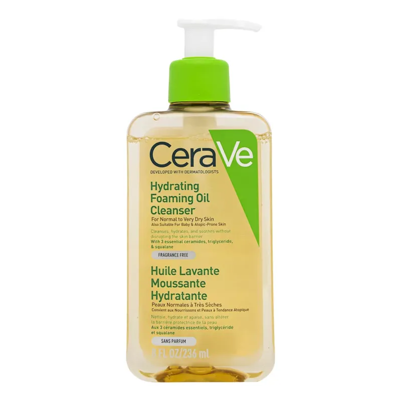 CeraVe Hidratáló habzó olajos tisztító arcra és testre 236 ml Olcsóbb