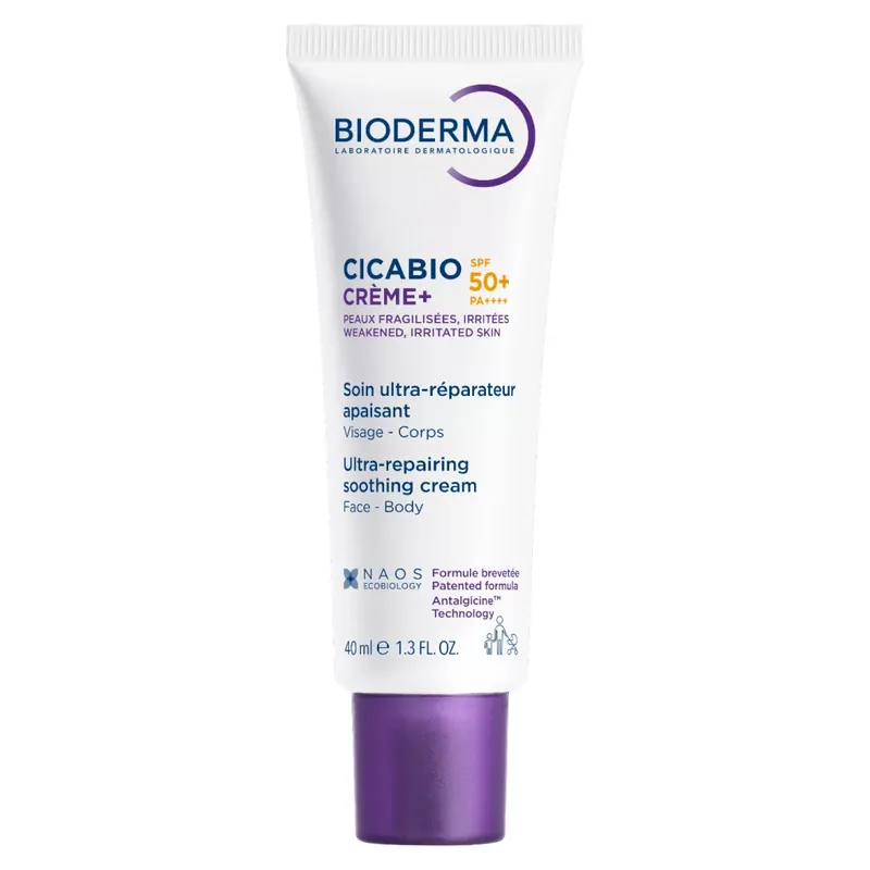 Bioderma Cicabio Crème+ SPF50+ bőrhelyreállító krém 40 ml Szezonális akció