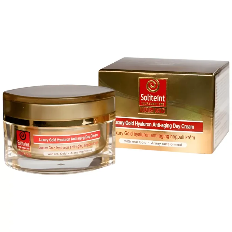 Soliteint Luxury Gold Hyaluron nappali krém 50ml Azonnali szállítás