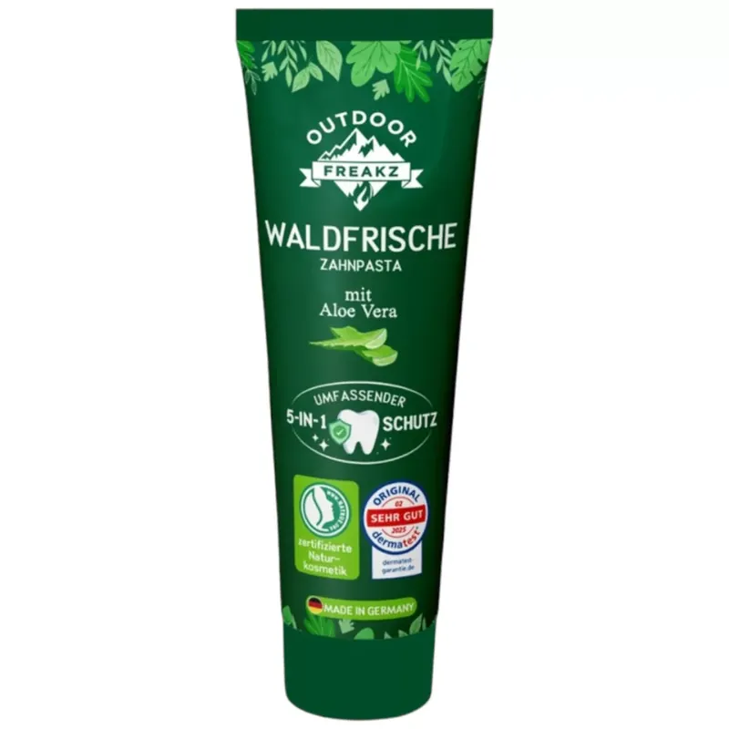 Outdoor Freakz Waldfrische menta ízű fogkrém Aloe vera-val 75 ml Népszerű