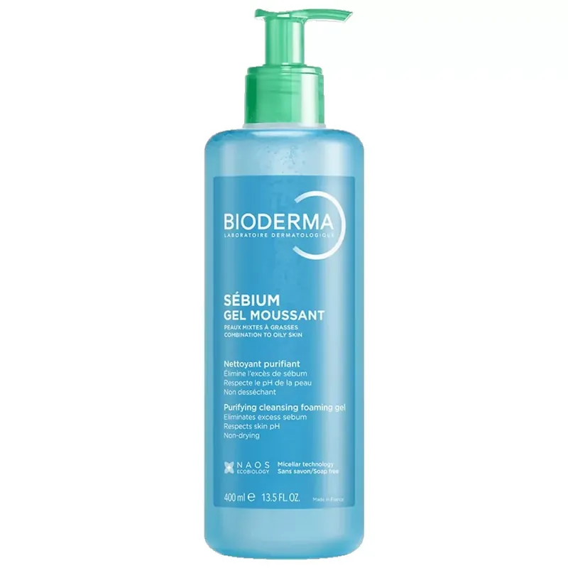 Expressz szállítás Bioderma Sébium Moussant habzó arctisztító gél 400 ml
