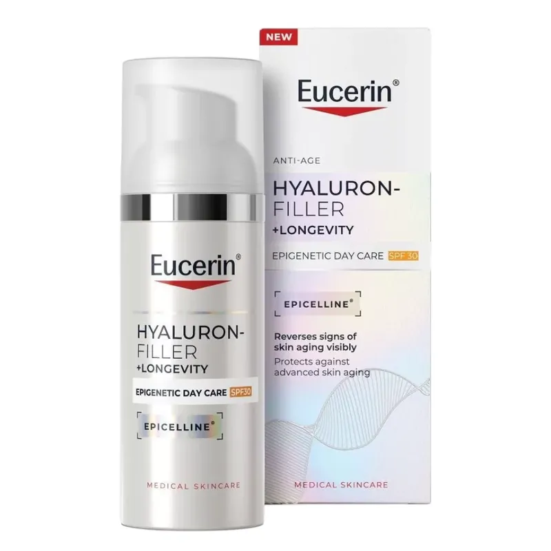Eucerin Hyaluron-Filler + Longevity Epigenetic SPF30 nappali arcápoló krém 50 ml Legjobb ár