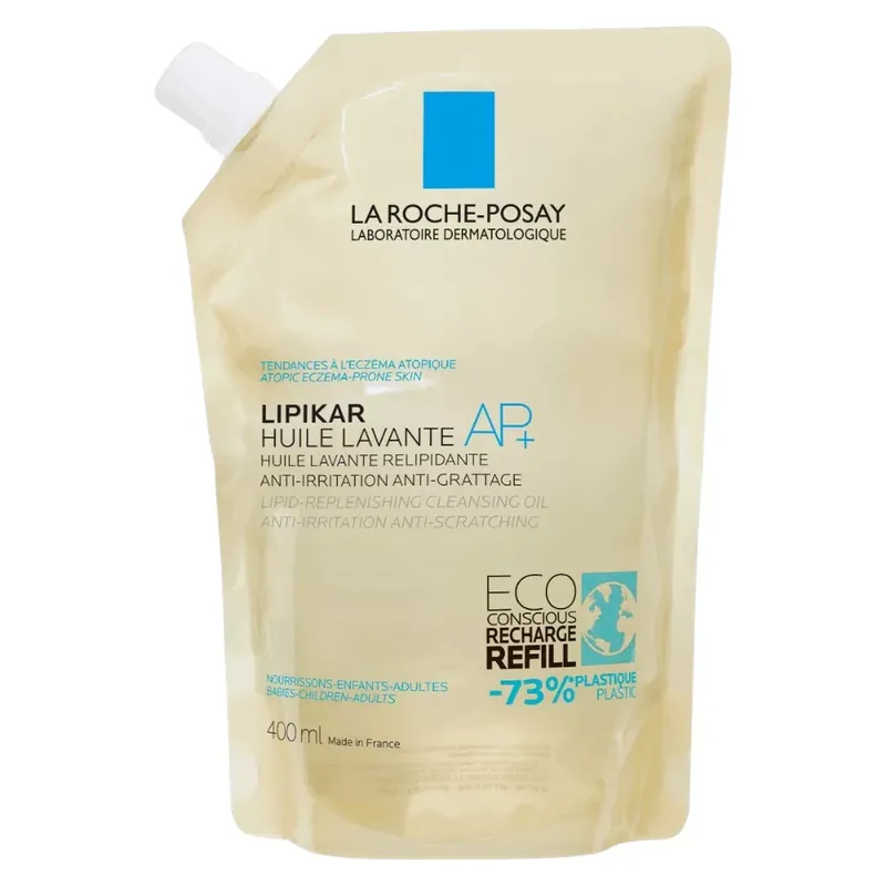 La Roche-Posay Lipikar AP+ olajtusfürdő utántöltő 400 ml Olcsó