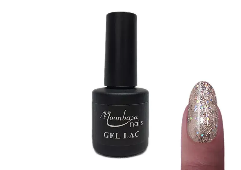 Outlet Gel polish 6ml 308 Glittery chrome silver