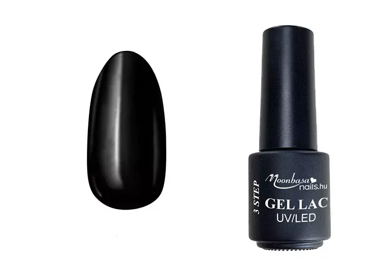 Gyors szállítás 3-step gel polish 4ml 002 Black