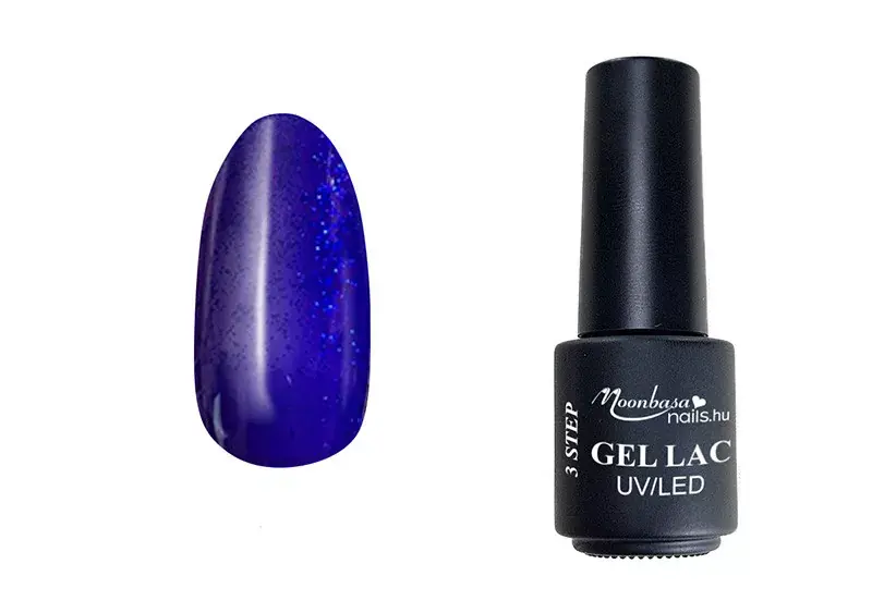 3step gel polish 4ml 218 Blue glittery purple Legjobb ár
