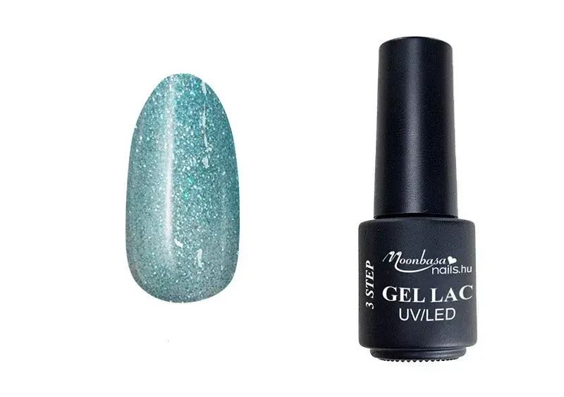 Biztonságos vásárlás 3step gel polish 4ml 232 Light Blue Glitter Shower