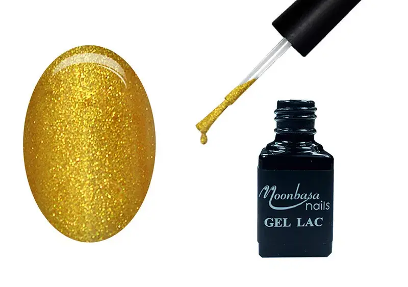 Alacsony ár One step gel polish 5ml 180 Glittery gold dust