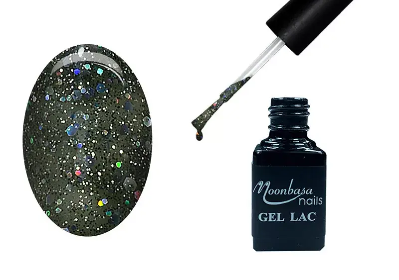 One step gel polish 5ml 261 Poison green with rainbow glitter Utolsó esély