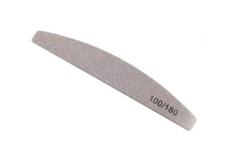 Curved file 180/240 1053 Grey with pink centre Moonbasanails logo Akciós ár