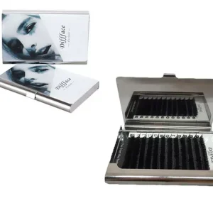Akció Fibre false eyelashes - V-shaped (0.05 mm D-Curl12 lines) 8 mm 1022 Black