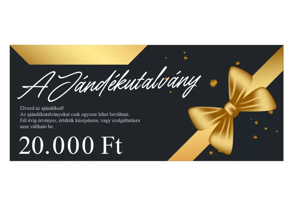 Gift voucher worth 20,000 HUF Nézd meg most