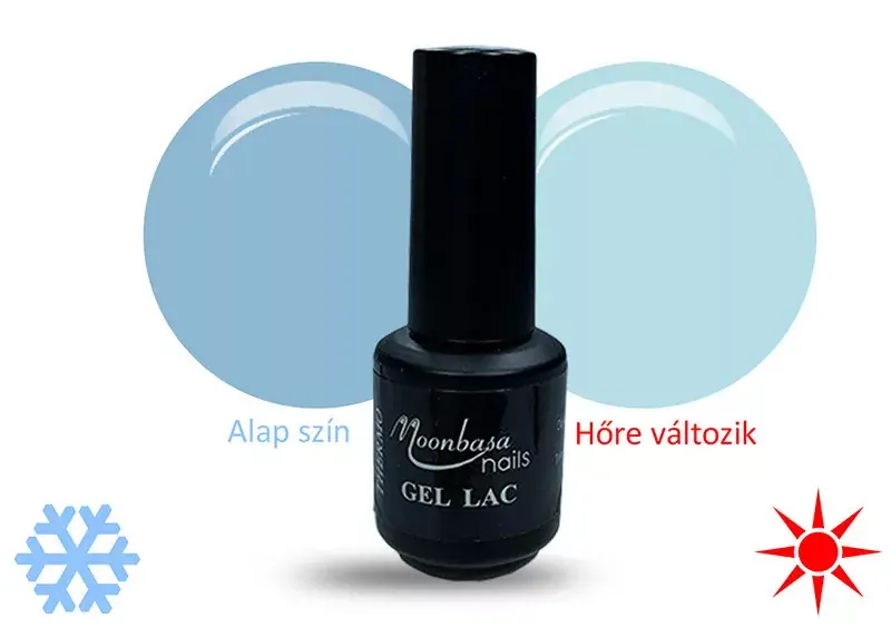 Biztonságos fizetés Thermo gel polish 5ml 406 Blue-light blue