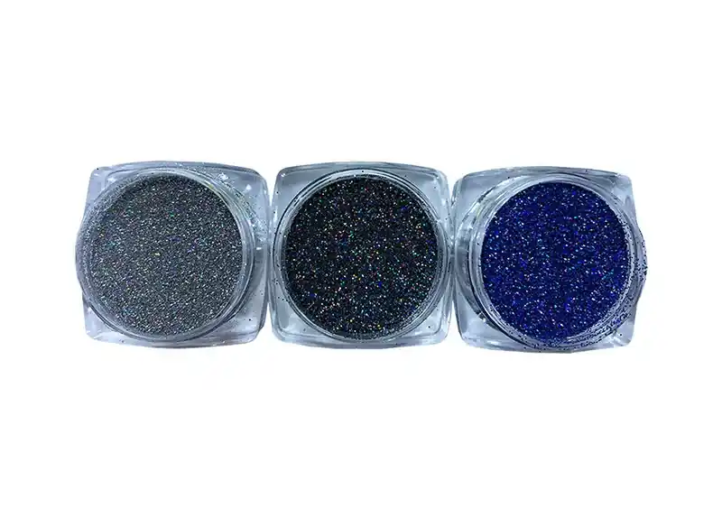 Glitter powder set, 3 pieces, holographic Olcsó