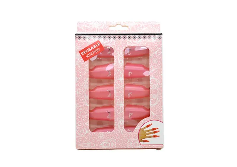 Soaking tweezers set 2x5 pcs Pink Biztonságos vásárlás