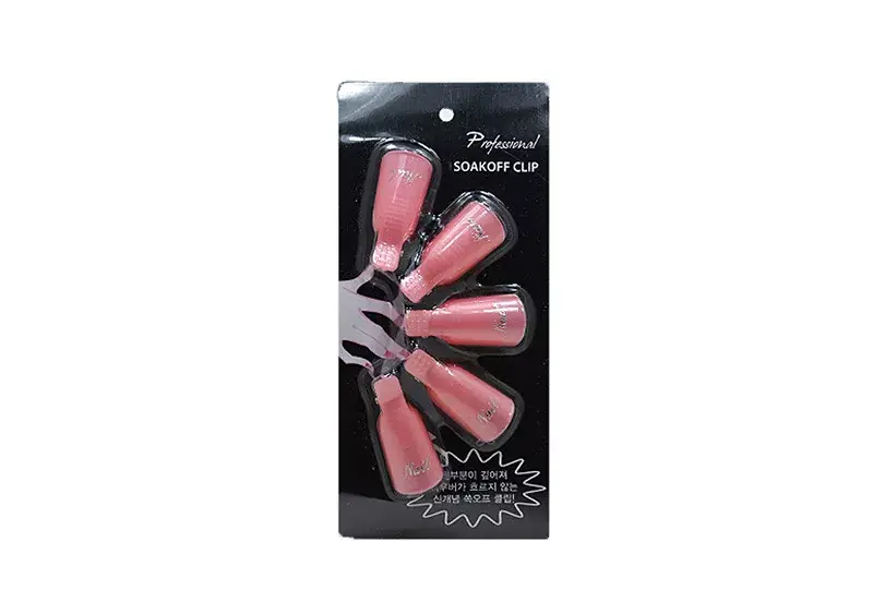 Soaking tweezers set 5 pcs Pink Korlátozott ajánlat