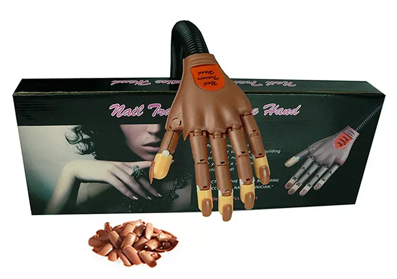 Professional practice hand for artificial nail construction (can be attached to a table) Rendeld meg most