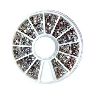 Vedd meg online Körömdíszítő tárcsa 12 rekeszes 001 Crystal