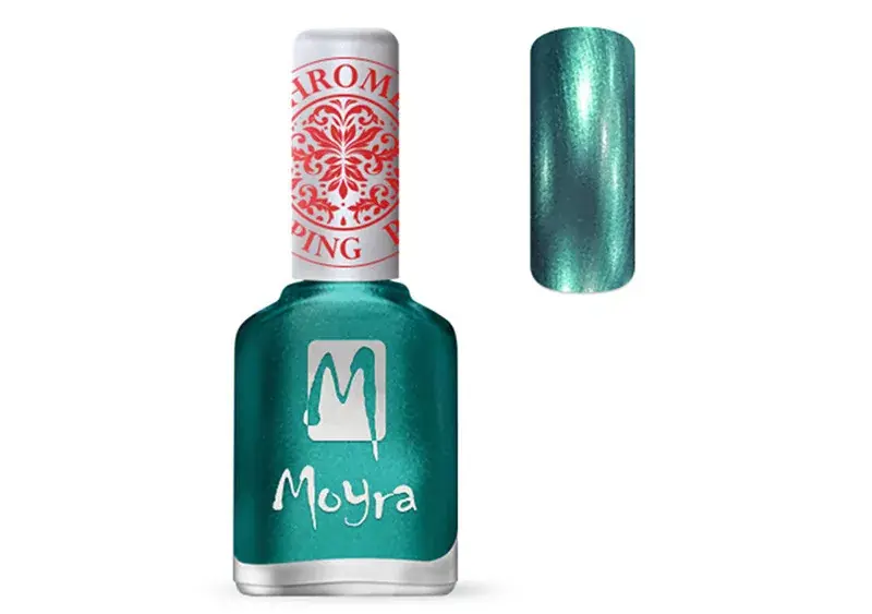 Nyomdalakk - Moyra 12ml SP 27 Chrome Green Szuper ajánlat