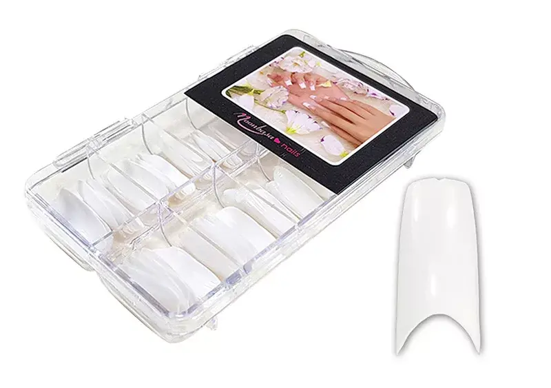 Szuper ajánlat Nail tip box 100 db 005-W American - fehér